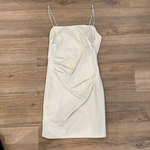 Ivory Vegan Leather Dress